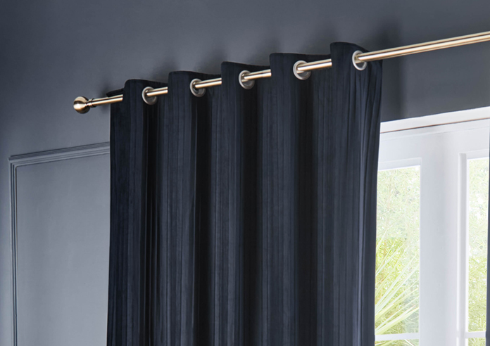 Corinthian Eyelet, Midnight - Ready Made Curtains - Image 9
